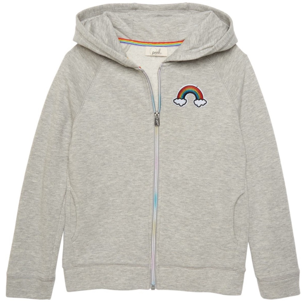 Peek Aren't You Curious Rainbow Full Zip Hoodie